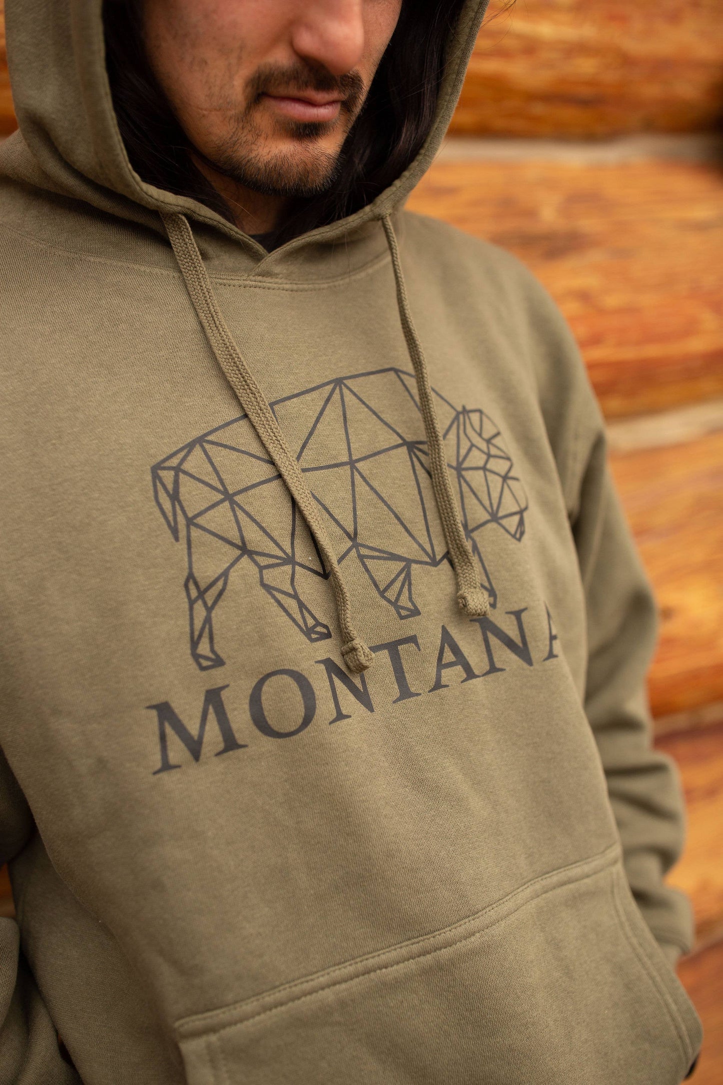 Geo Bison Adult Unisex Hoodie