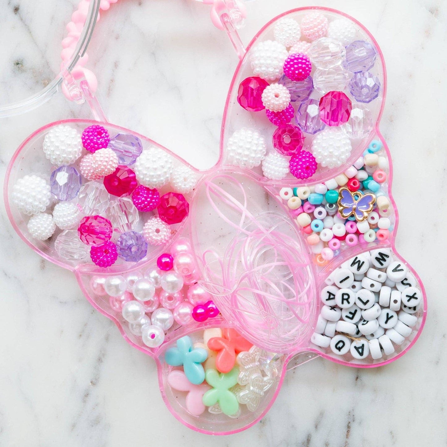 Pink Butterfly Bead Kit