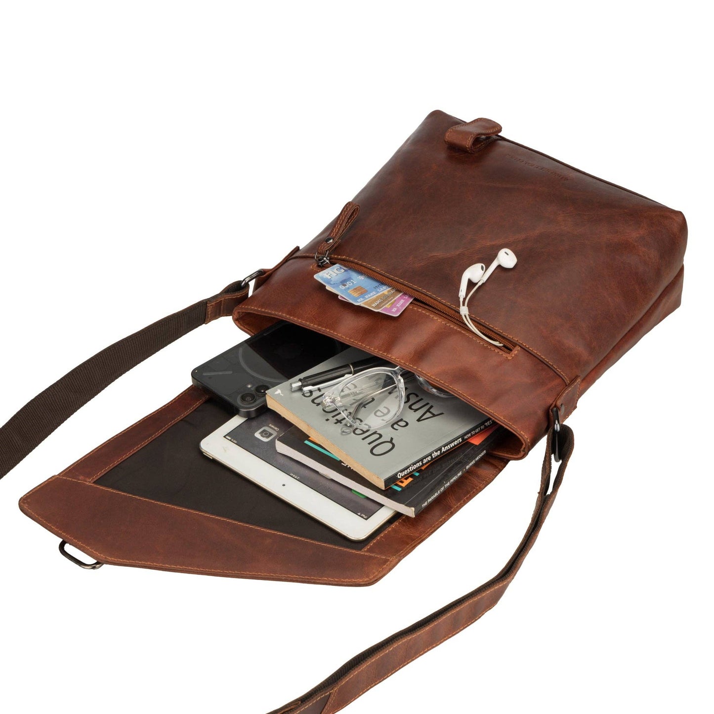 Noah Messenger Bag Chestnut