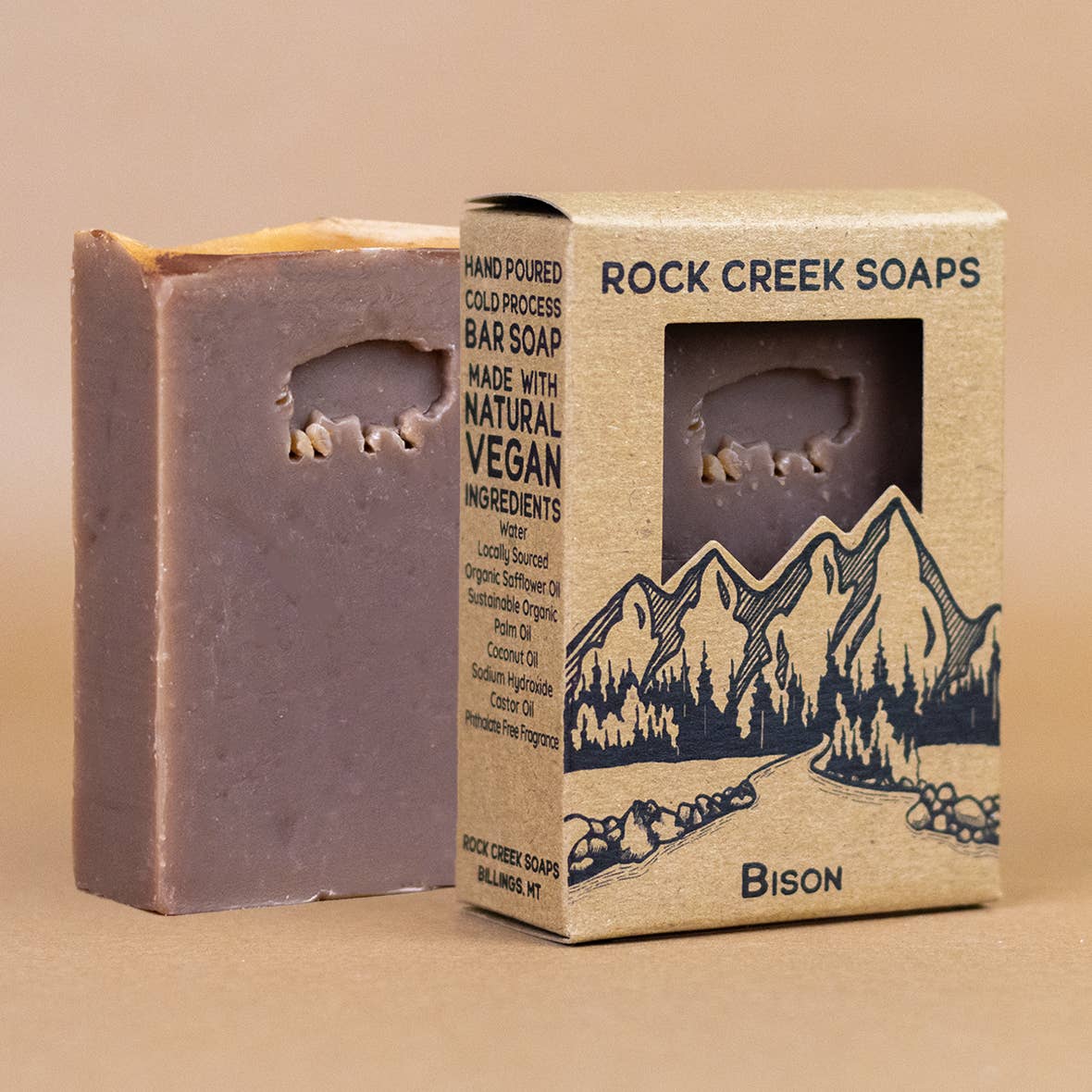 Bison Bar Soap | Amber Vanilla & Lavender