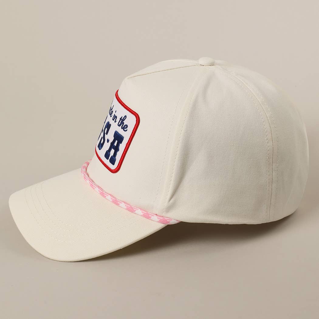 Woman's USA Patch Trucker Hat