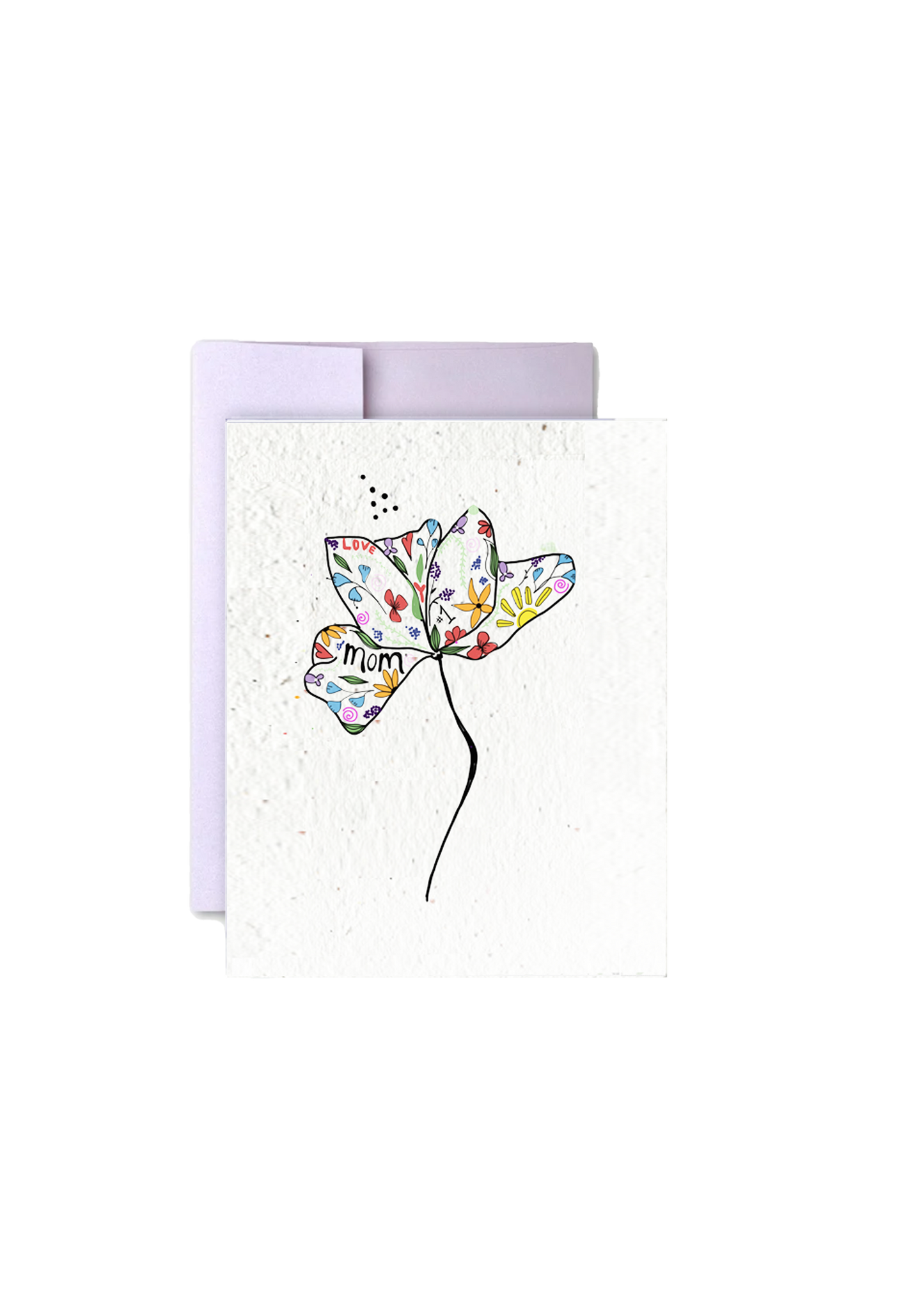 Motherly Flower Wildflower Seed Mother's Day Card