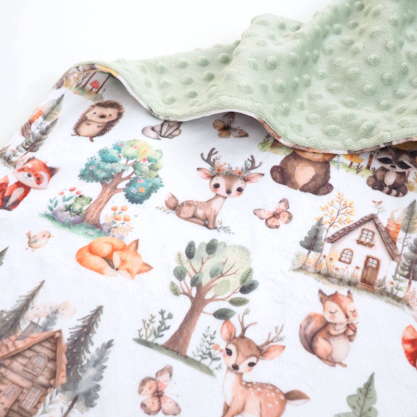 Baby & Toddler Minky - Woodsy Woodland
