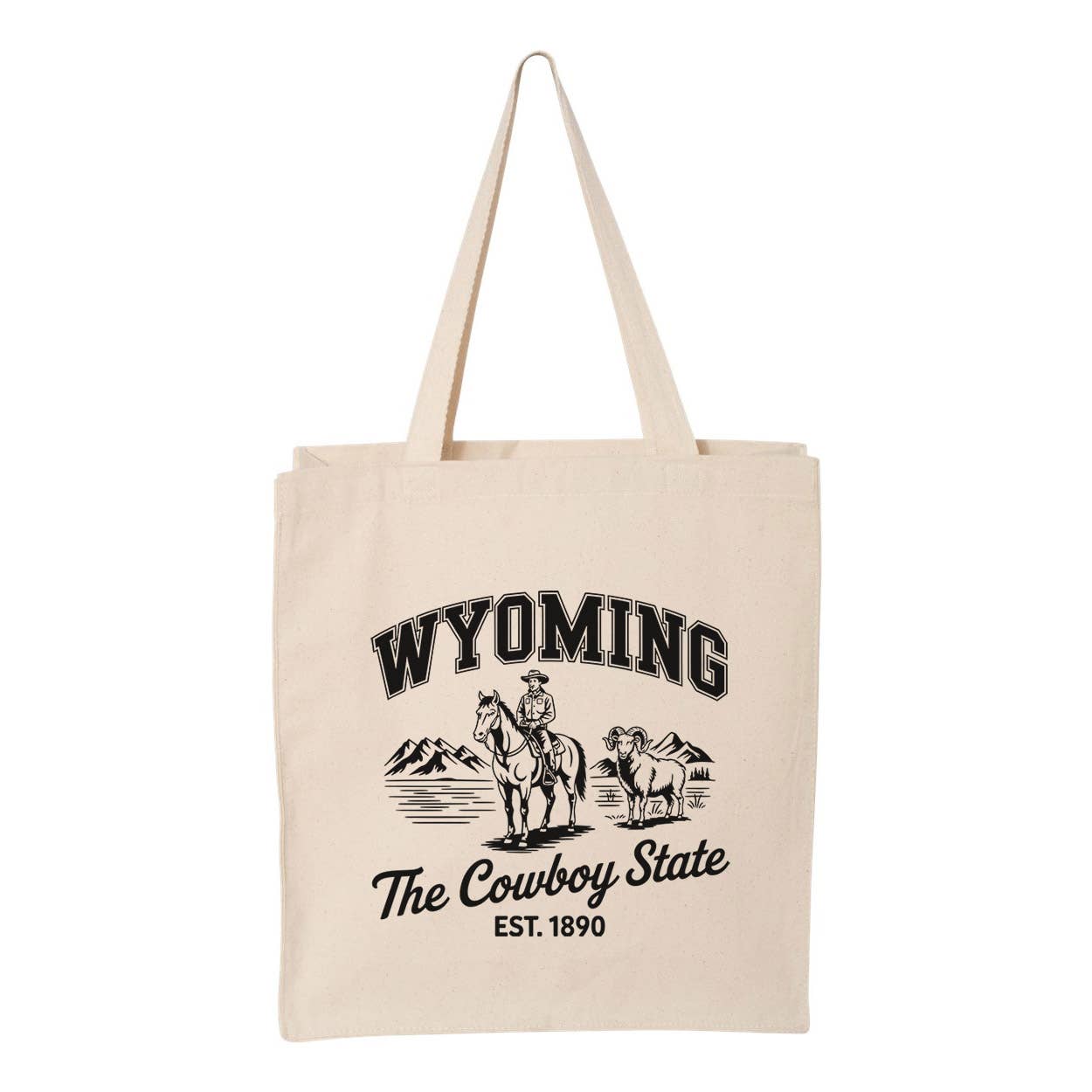 Cowboy State Wyoming Tote Bag