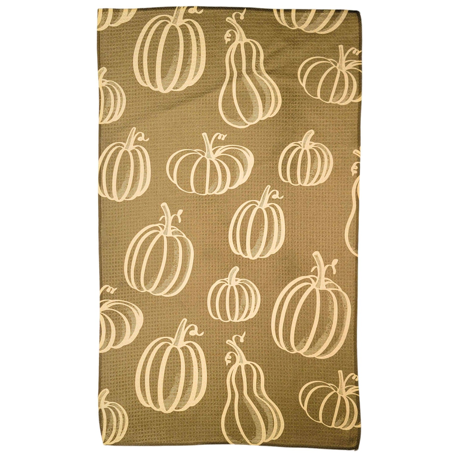Pumpkins & Gourds Waffle Towels -