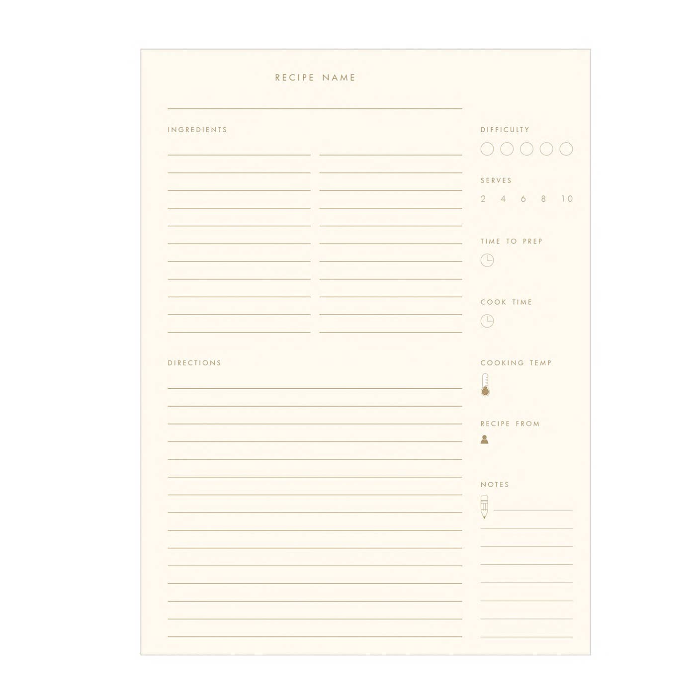 Gathered Recipes Journal