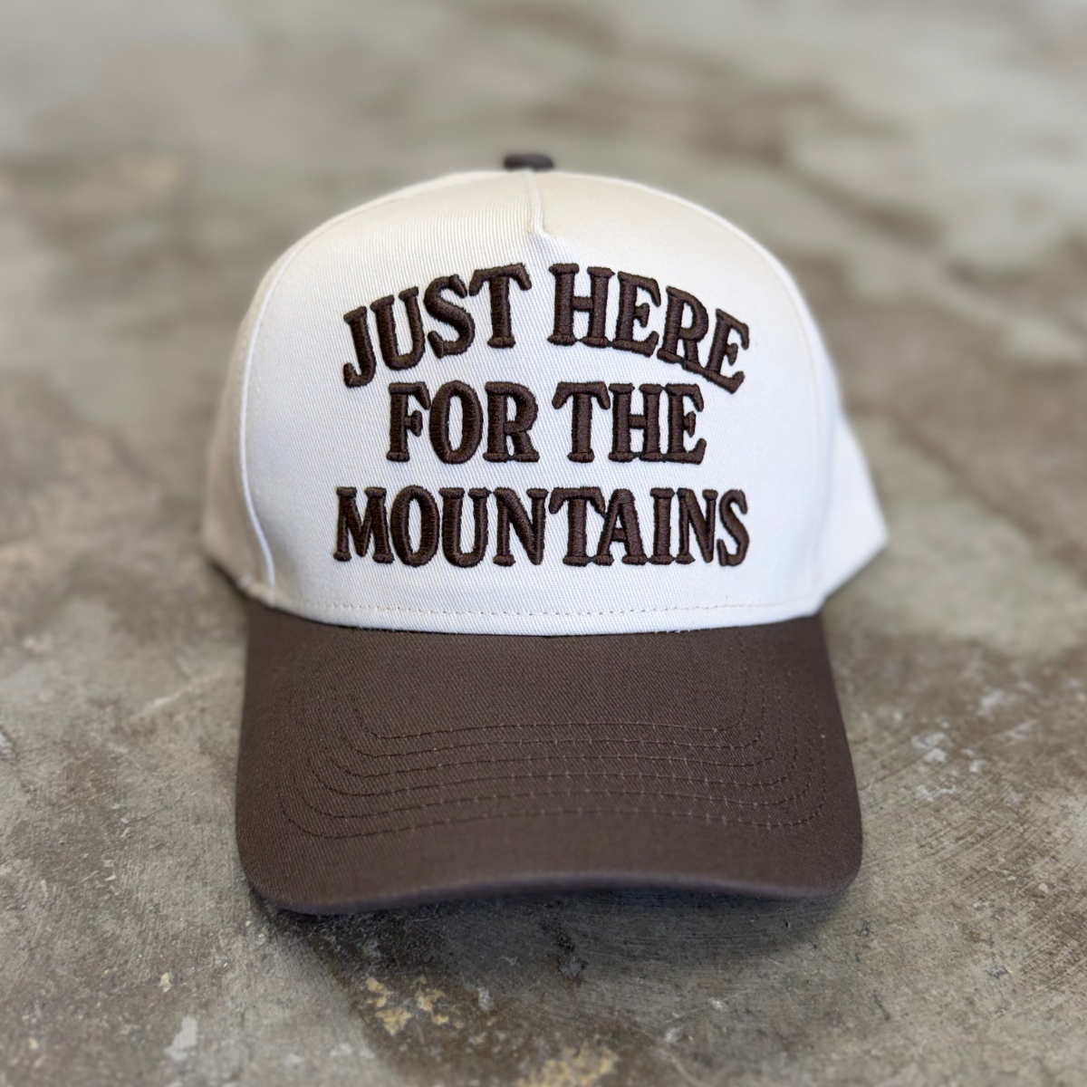 Just Here for the Mountains Woman's Trucker