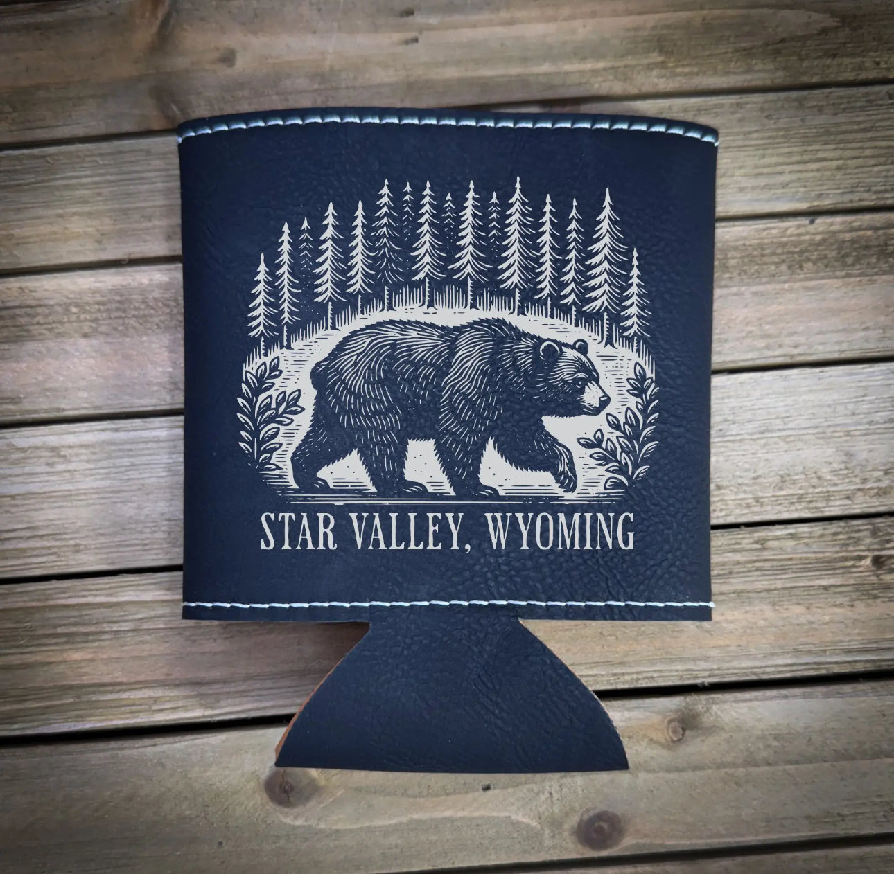 Bear in a Forest Can Cooler