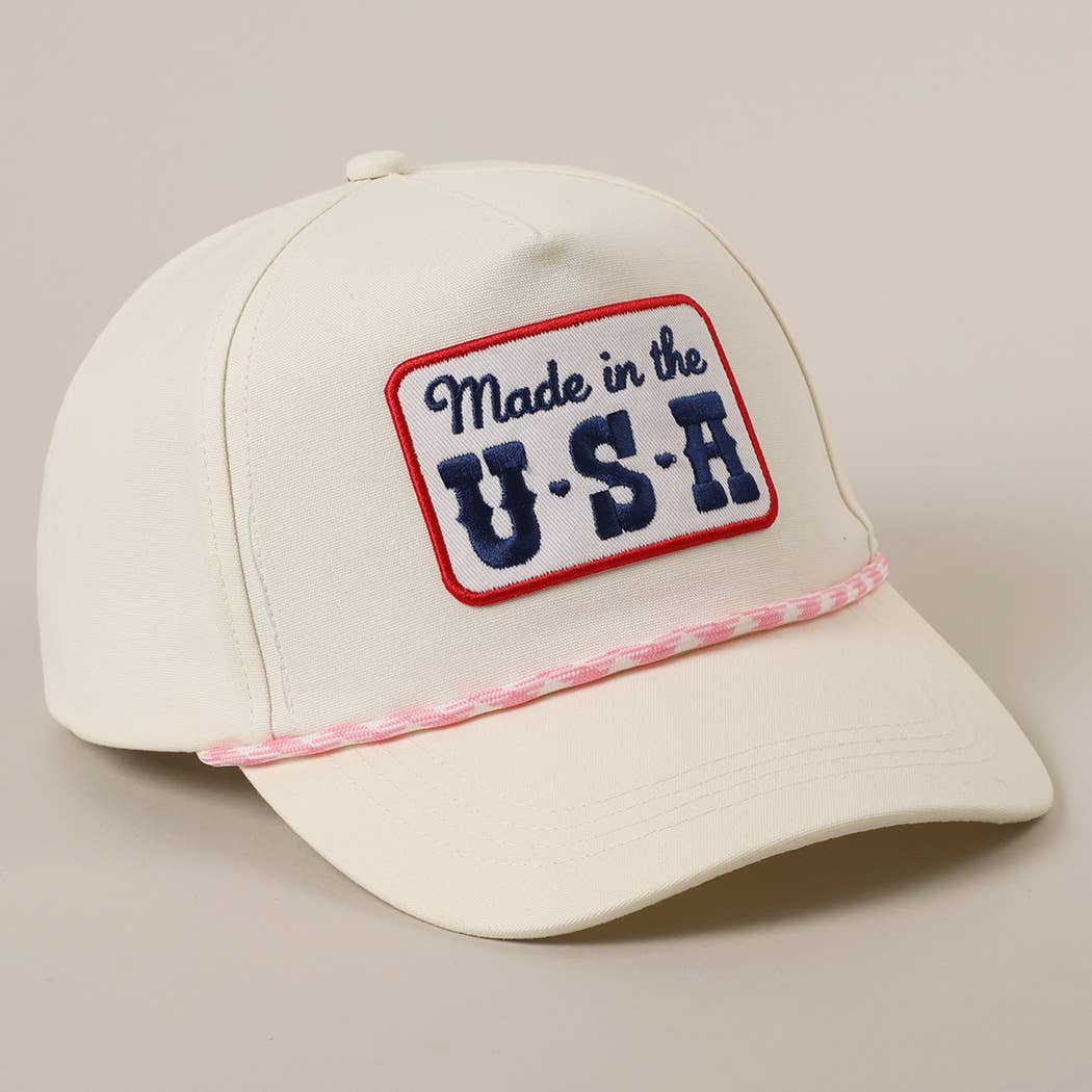 Woman's USA Patch Trucker Hat
