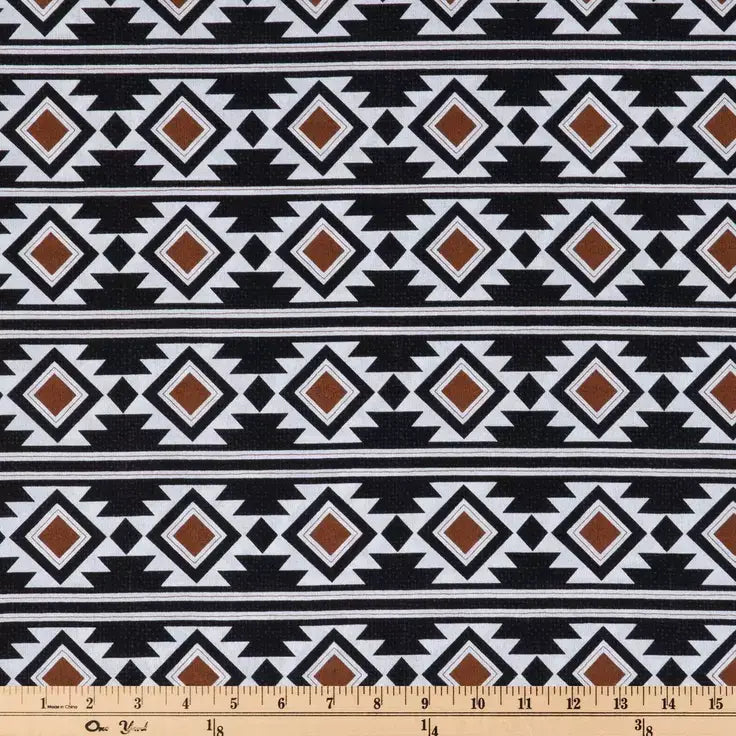 B&W Aztec Dog Bandana
