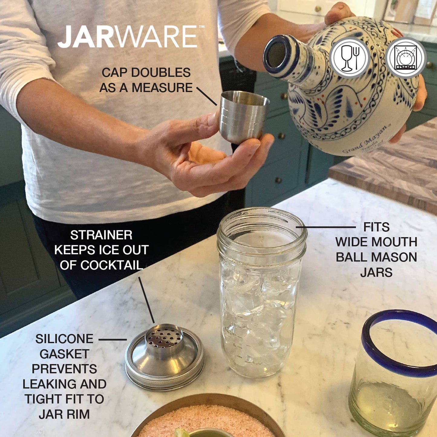 Cocktail Shaker Mason Jar