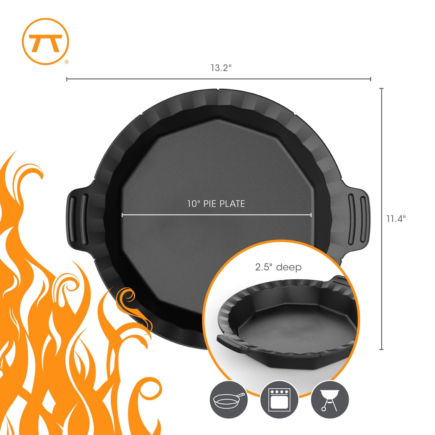 Cast Iron Pie Pan