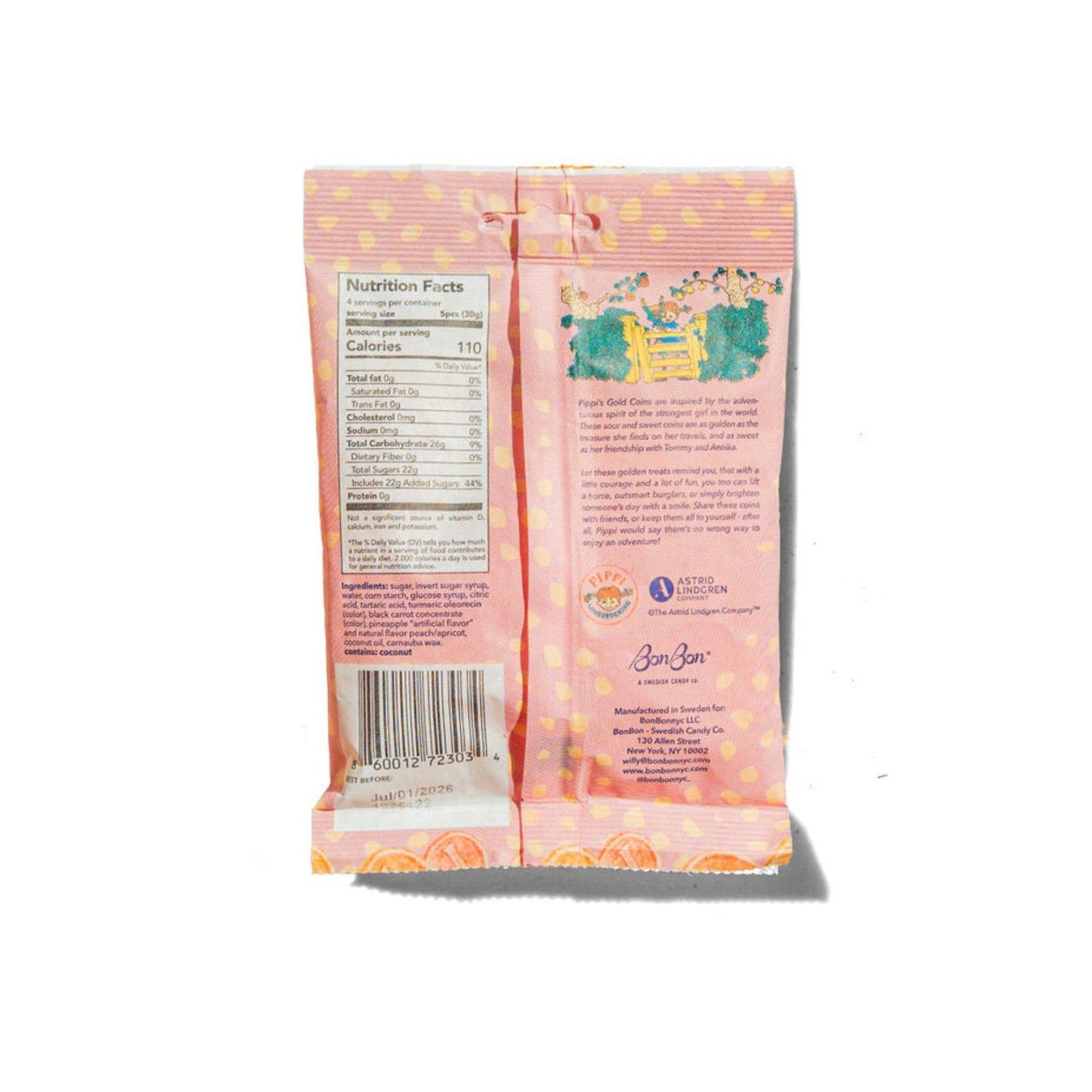 Pippi Longstocking Gold Coin Candy