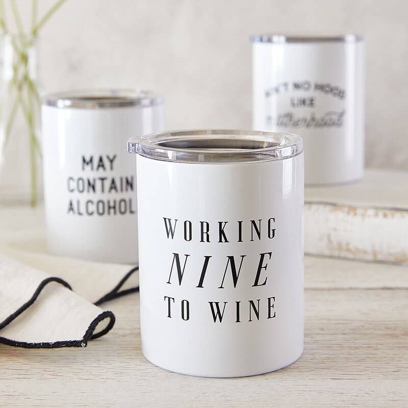 Travel Tumbler - Working Nine to Wine