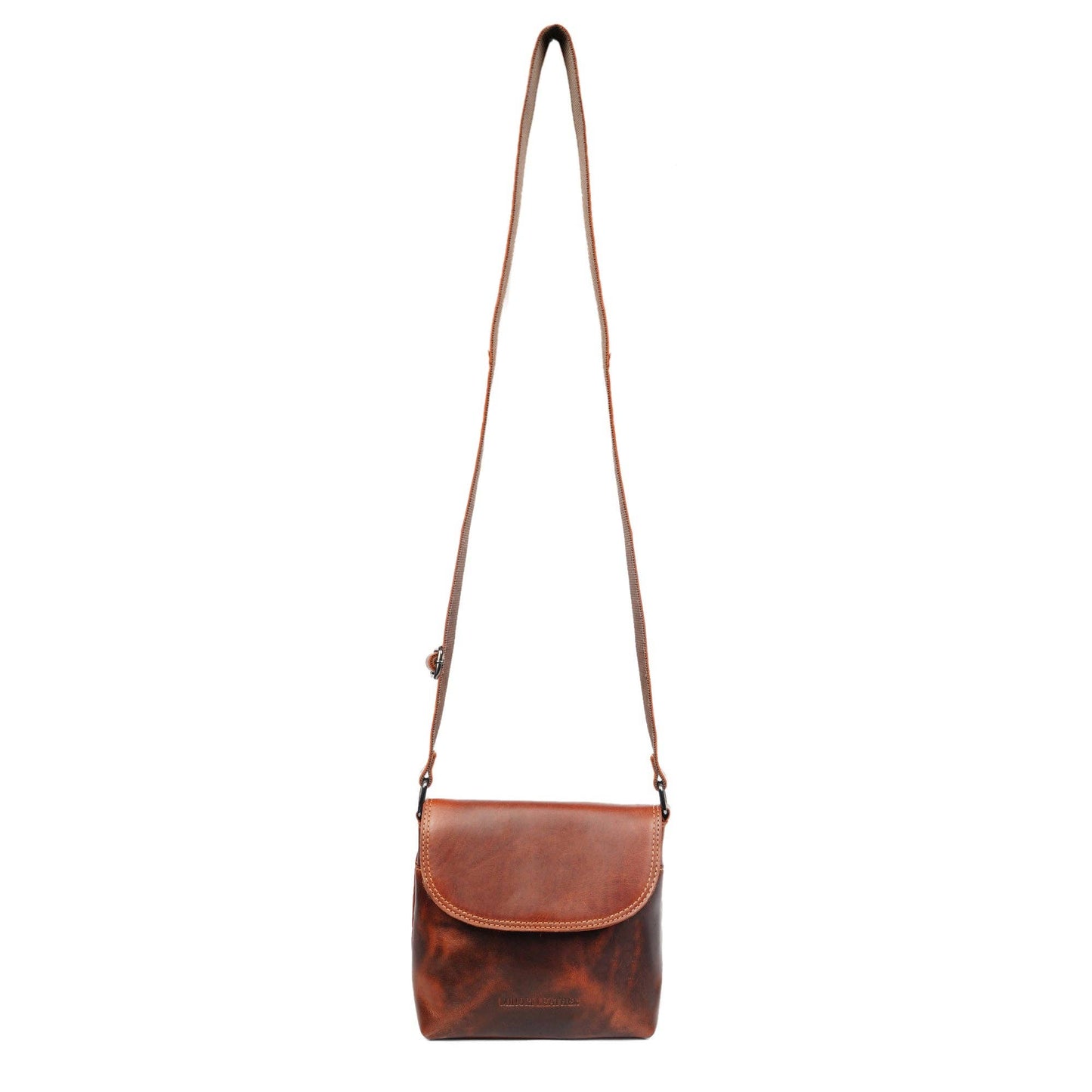 Metro Leather Crossbody Bag in Chestnut