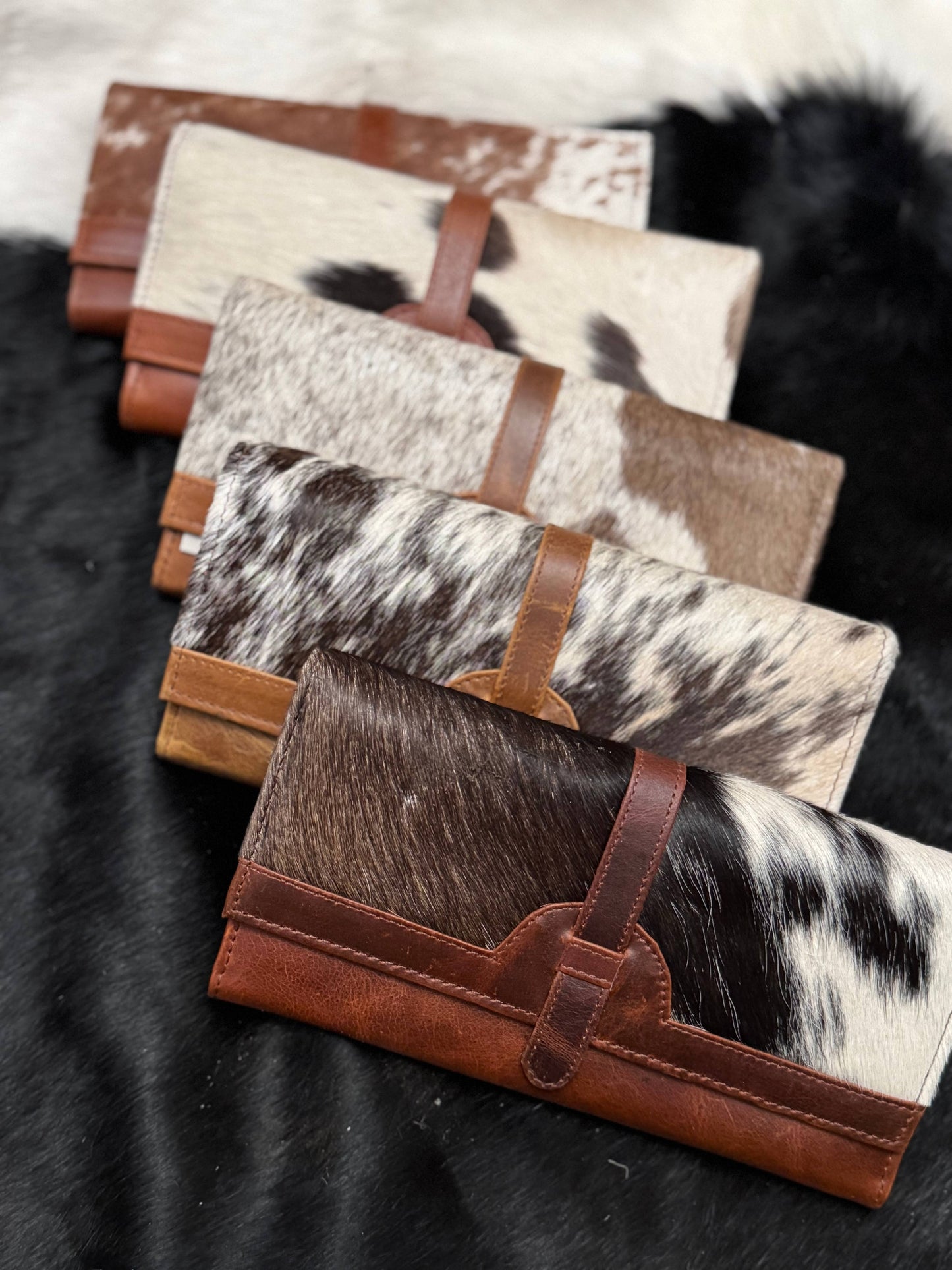 Prairie trifold cowhide wallet