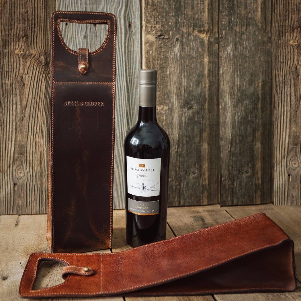 Baytree Leather Wine Carrier