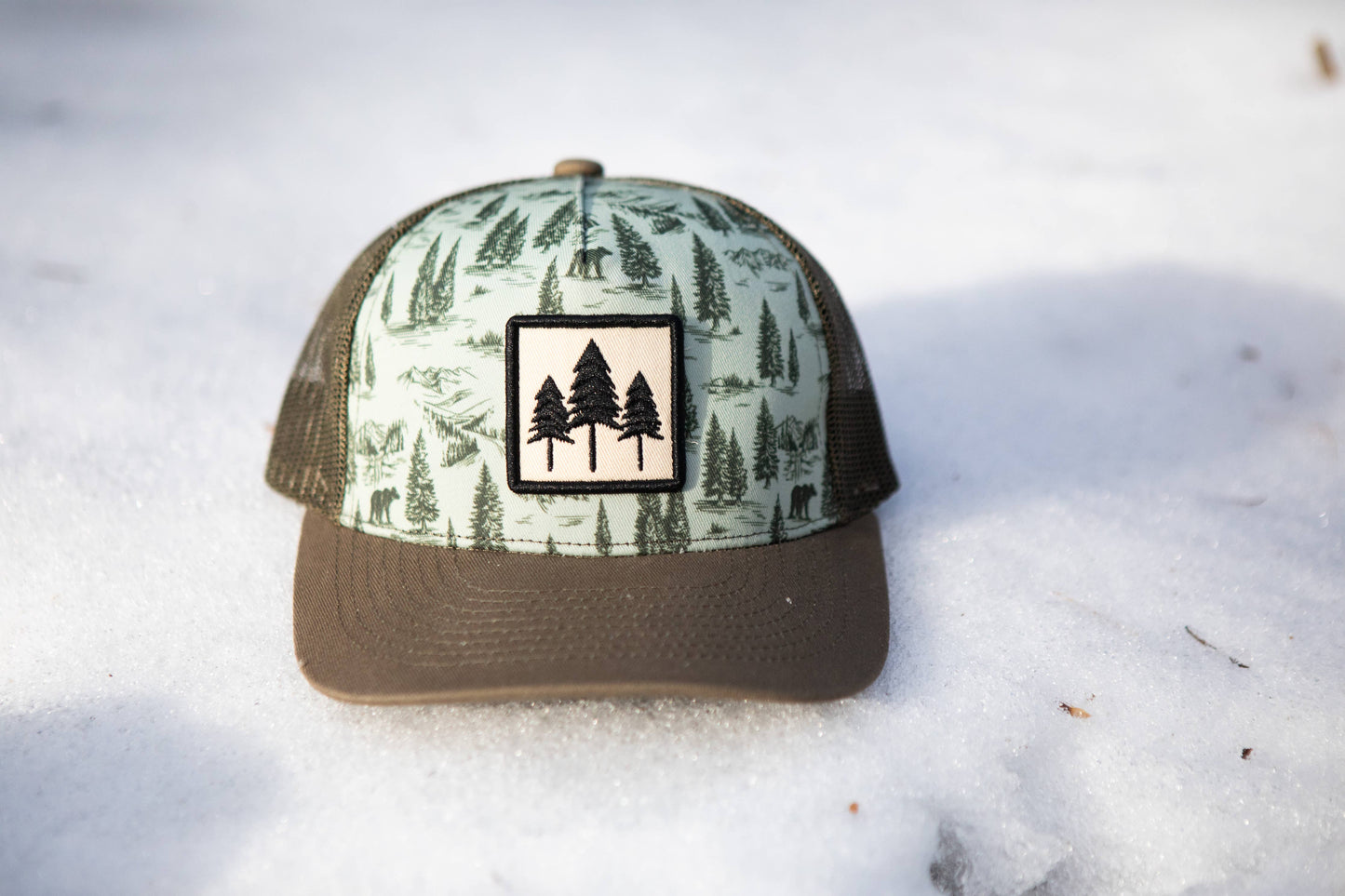 Green Bear Kids Trucker