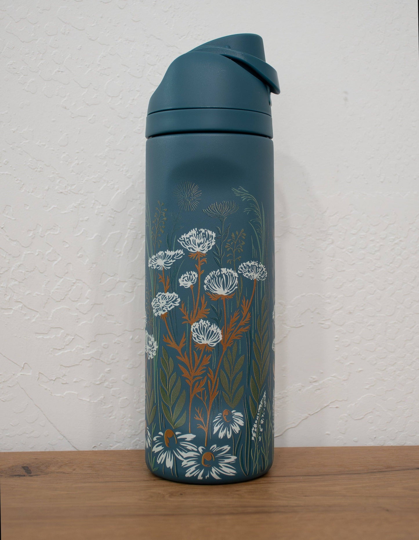 Wild Field 24oz Water Bottle - Deep Teal