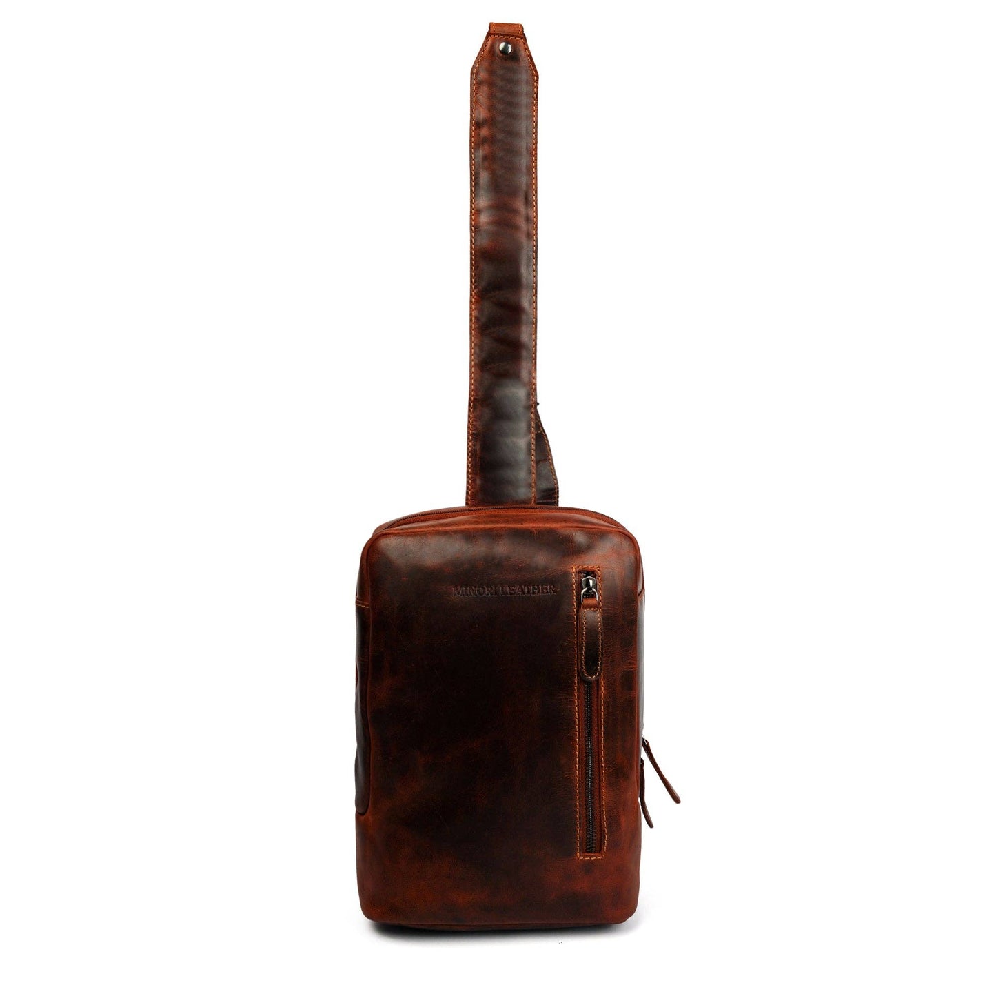 Leather Sling Bag Chestnut