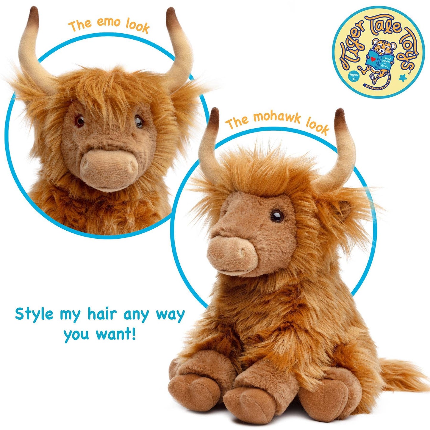 Henley The Highland Cow | 14 Inch Stuffed Animal Plush