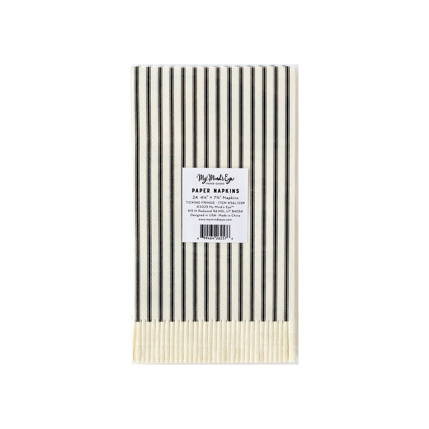 Apothecary Black Party Napkins