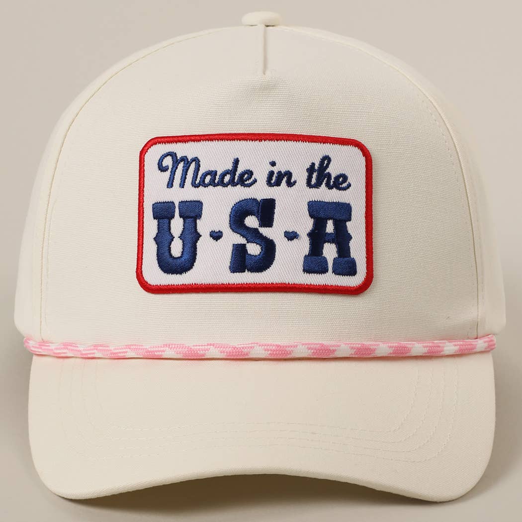 Woman's USA Patch Trucker Hat