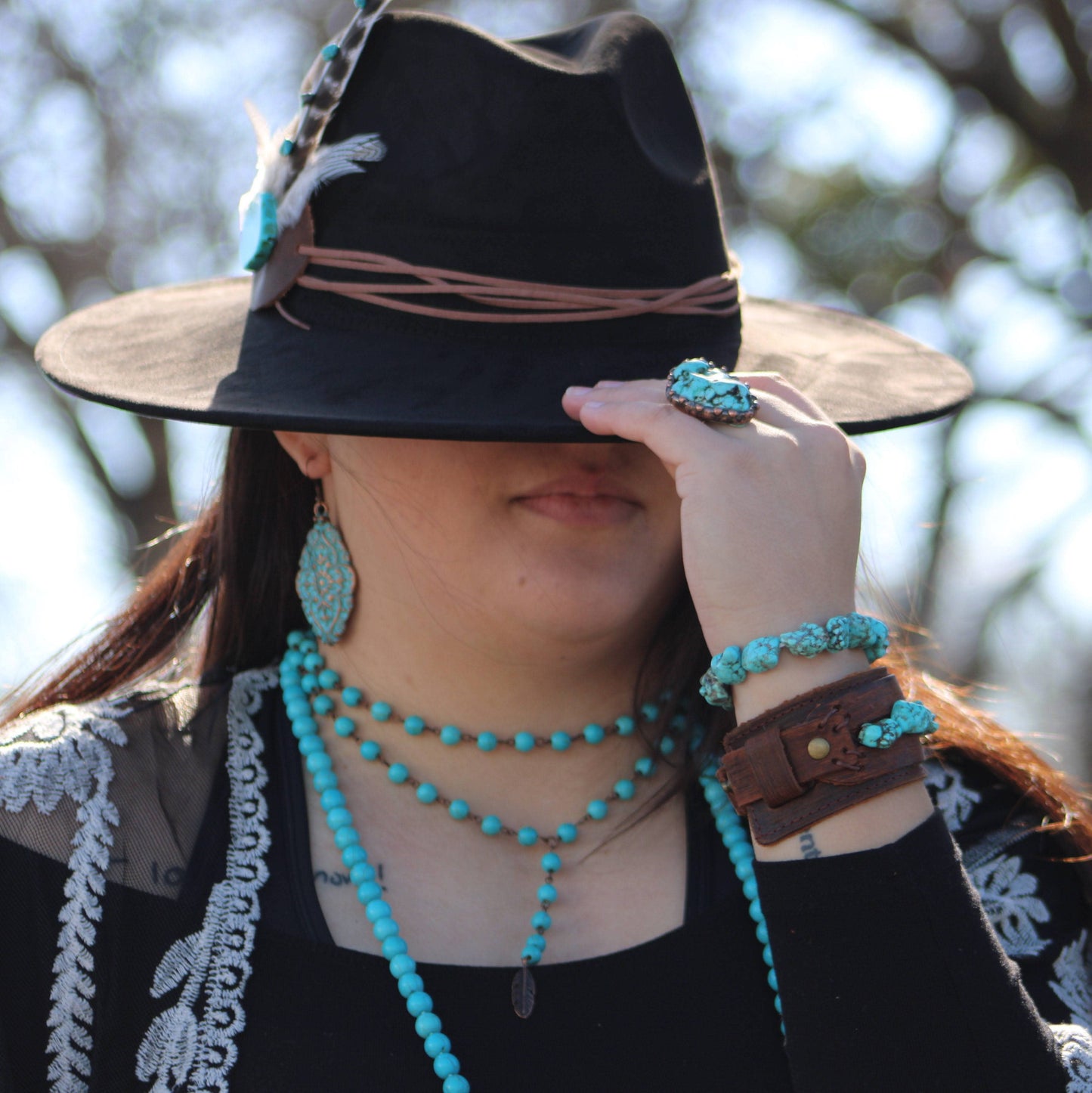 Blue Turquoise Rings