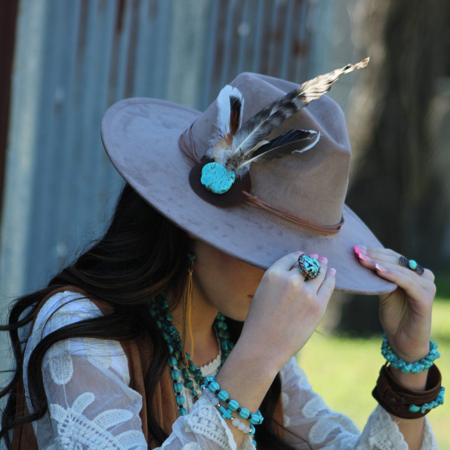 Blue Turquoise Rings