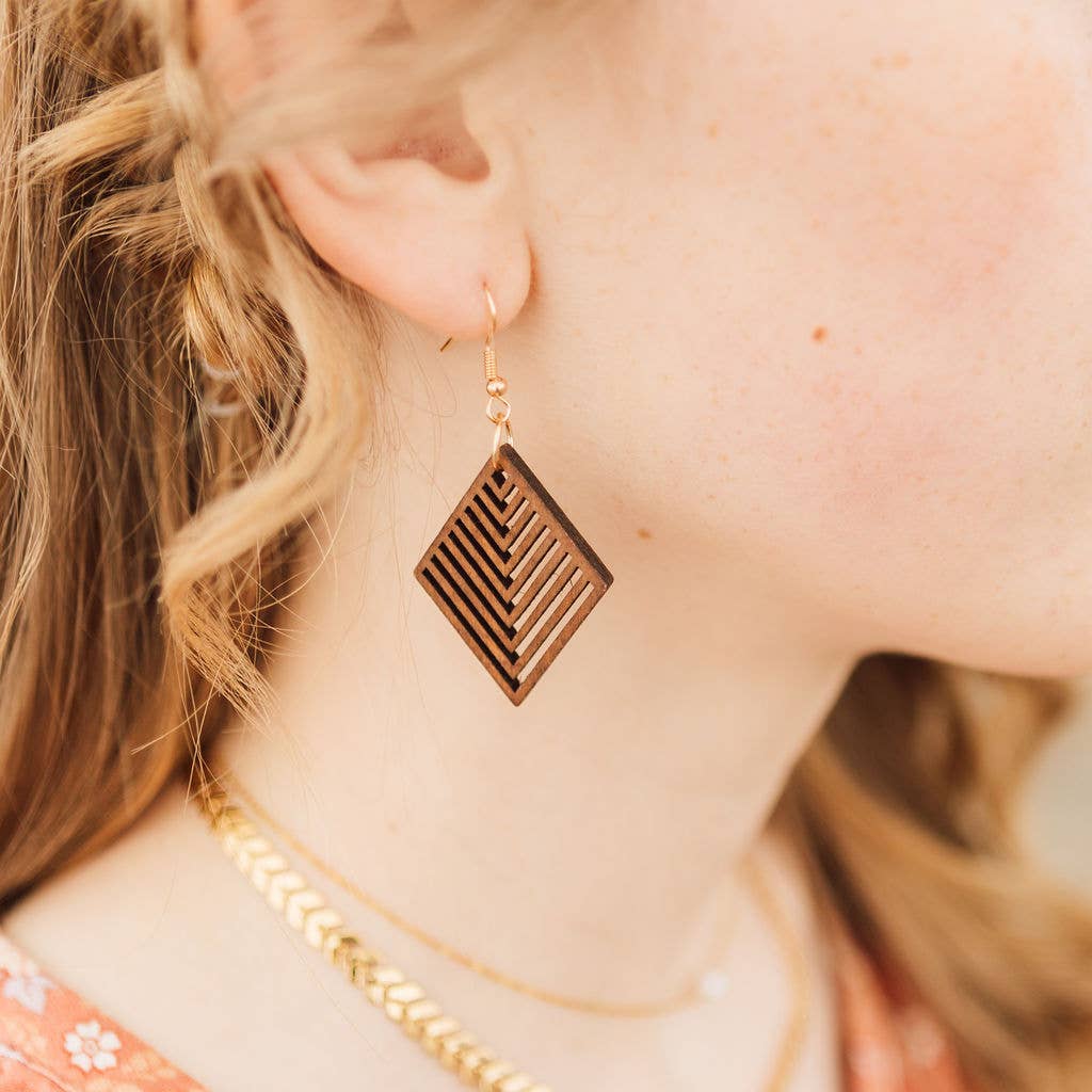 Cobi Sml Wood Earring