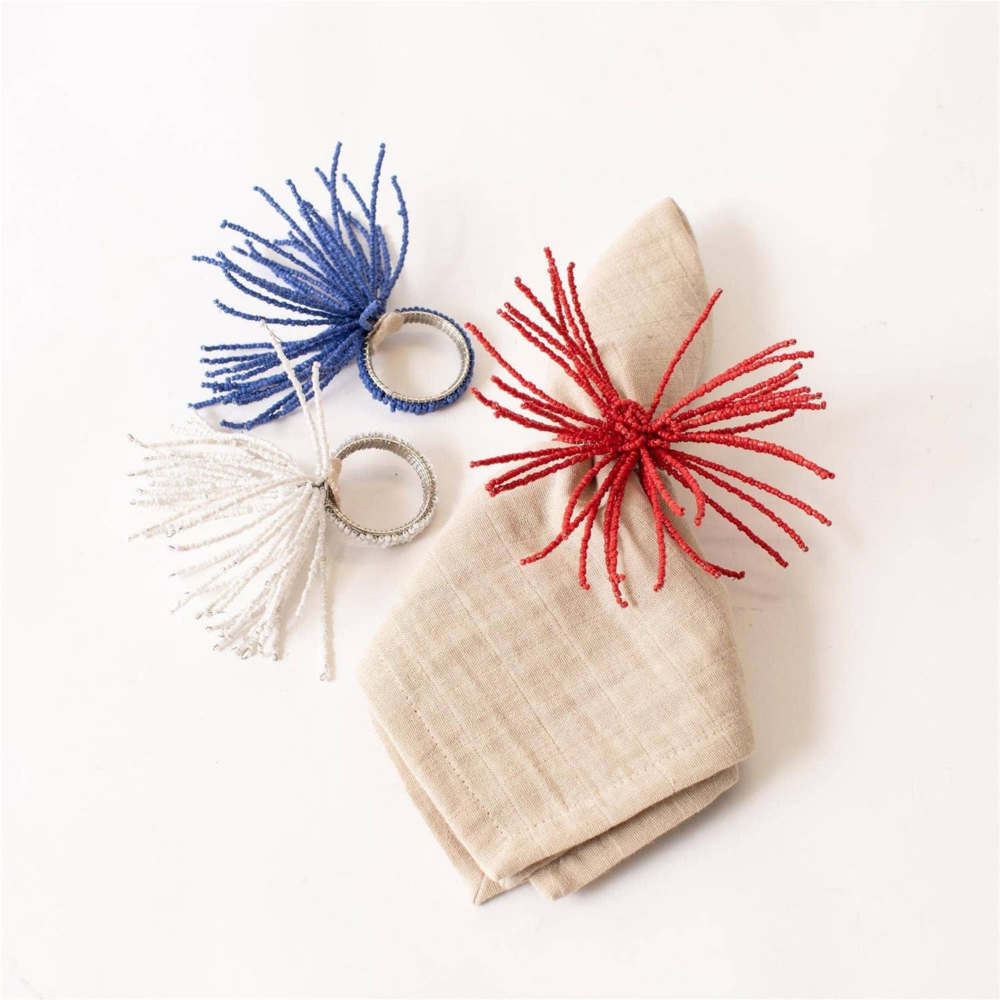 Americana Fireworks Napkin Ties