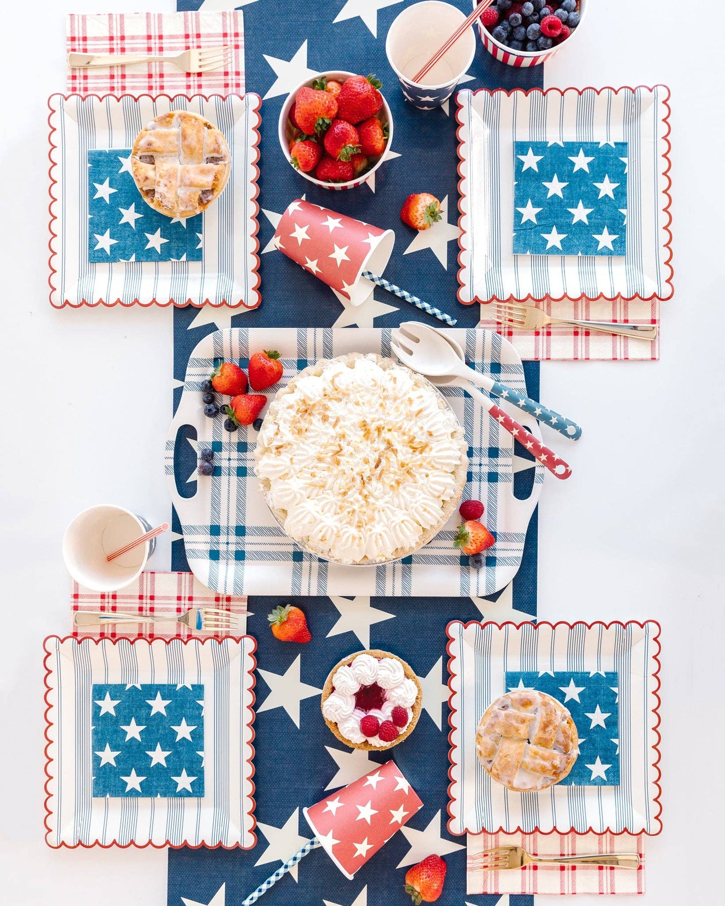 Navy Star Paper Napkin