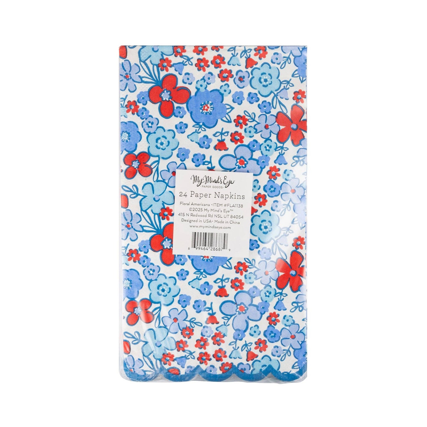 Floral Americana Paper Napkin