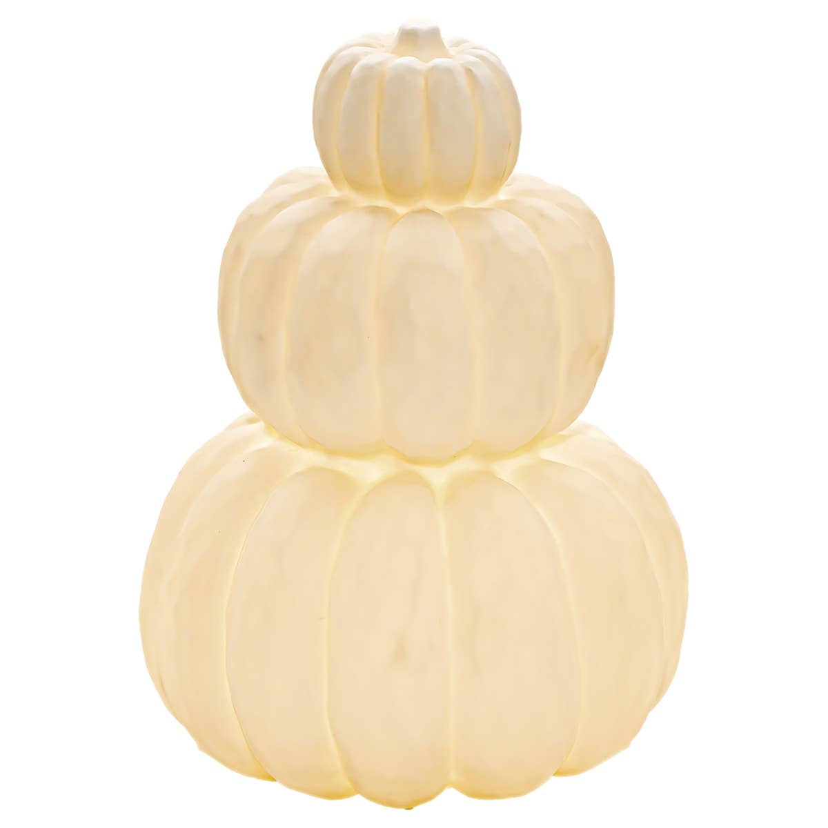 Tri-Stack Lighted Pumpkin