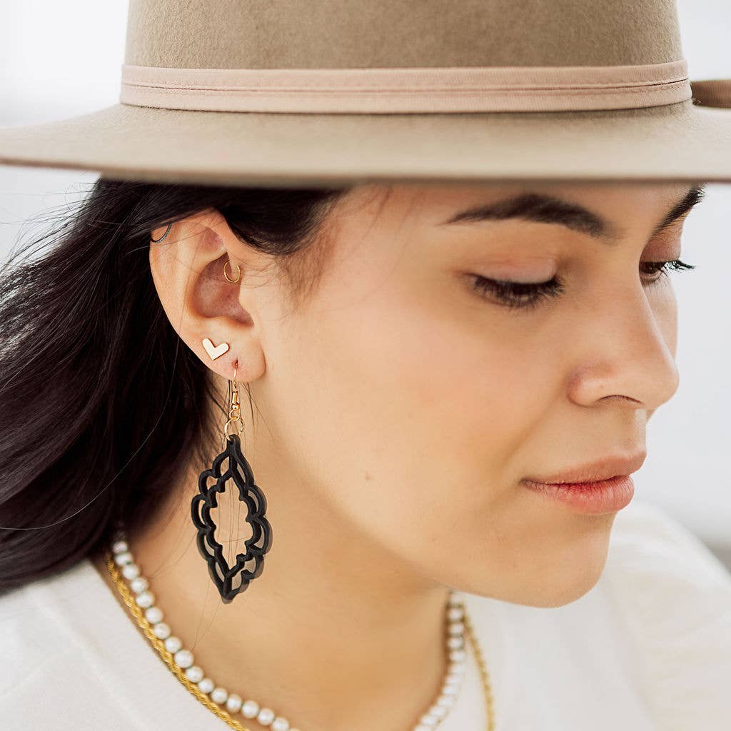 Heart Valley Stud Earring