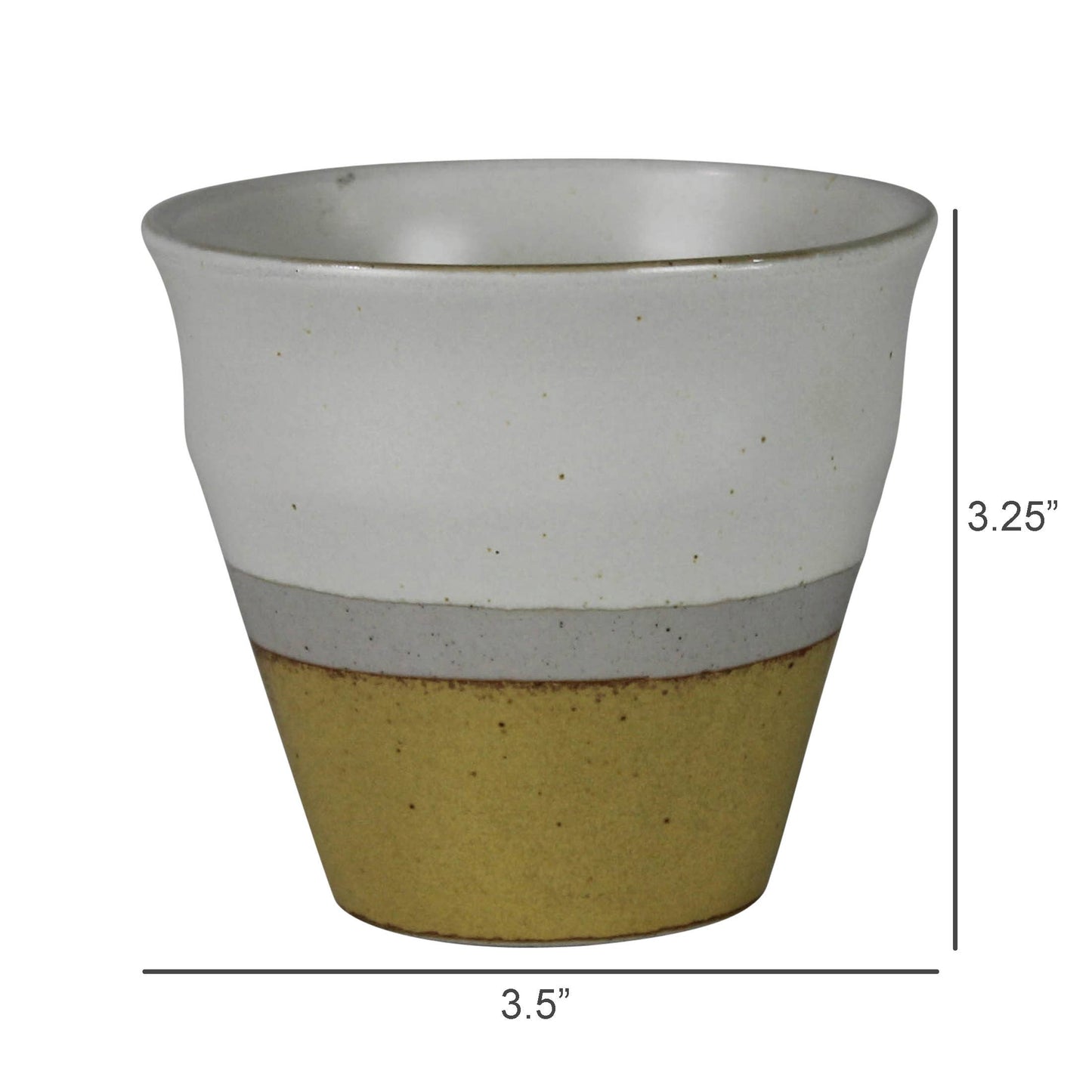 Tumbler, Ceramic, Ochre