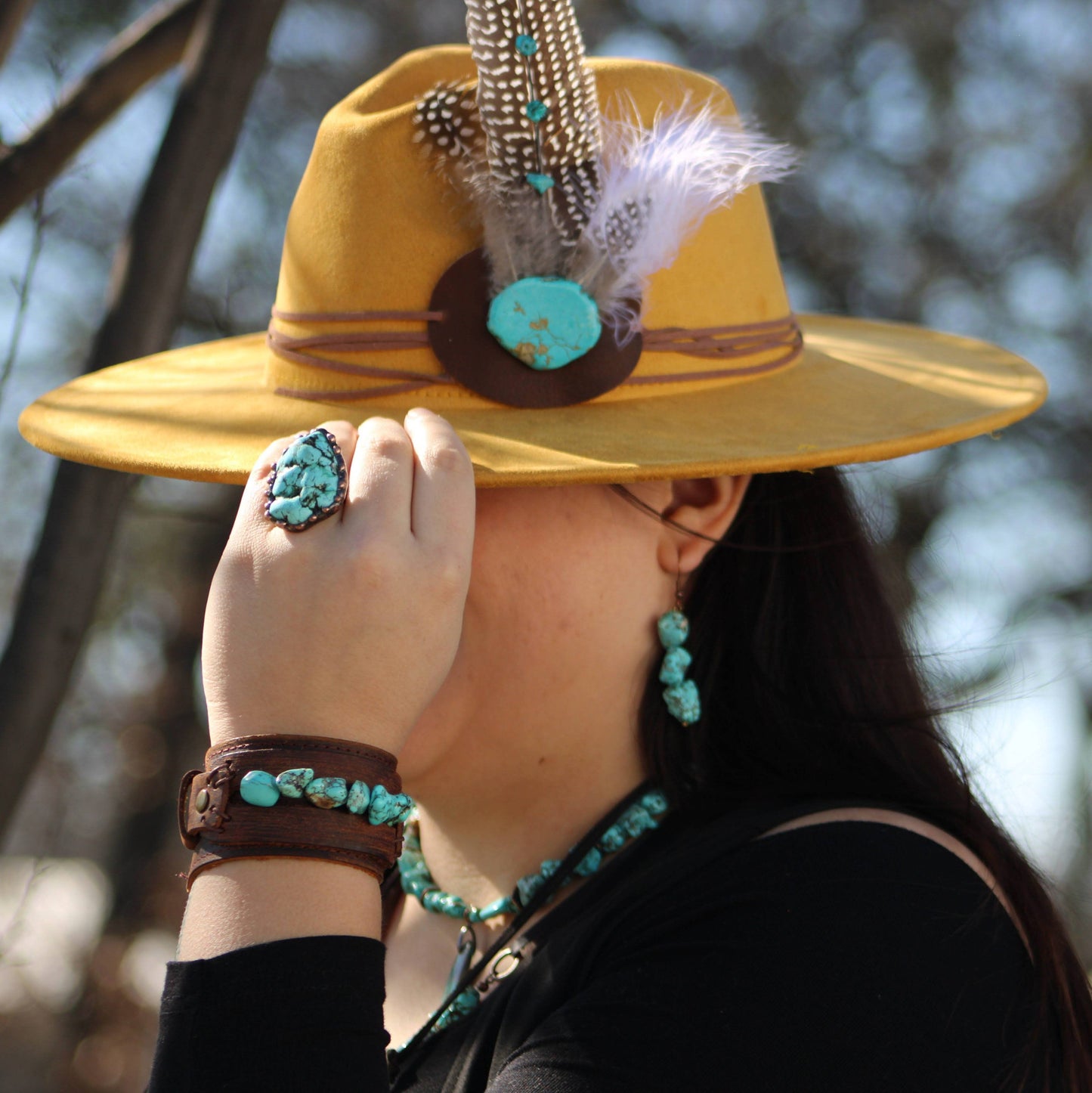 Blue Turquoise Rings