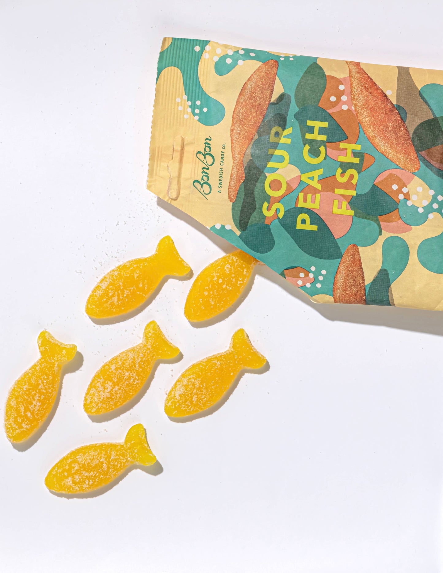 Sour Peach Fish Candy