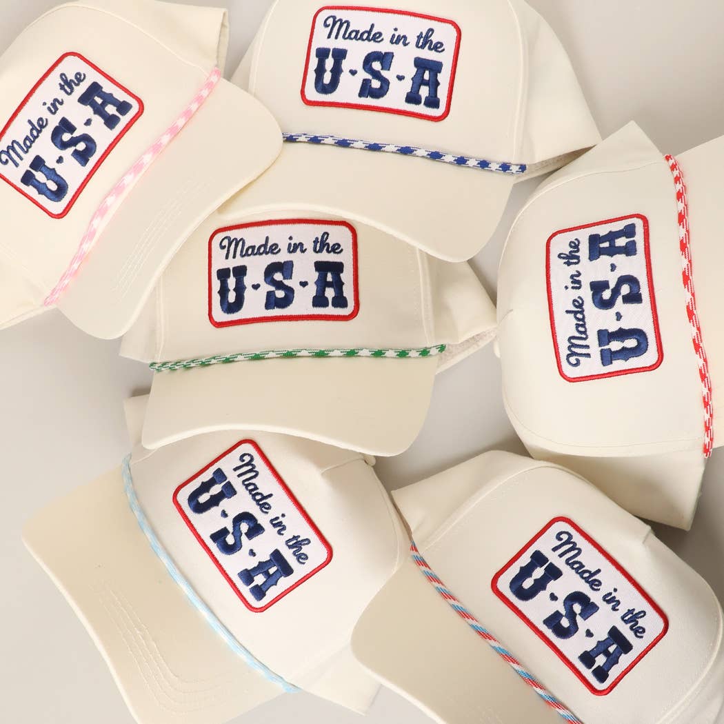 Woman's USA Patch Trucker Hat