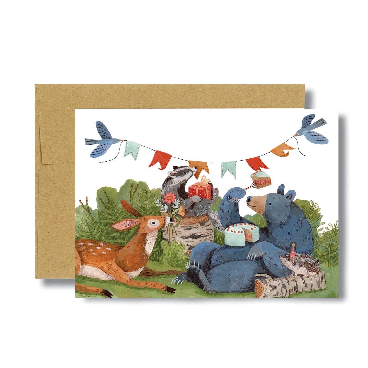 Bear-y Cake B-day Card