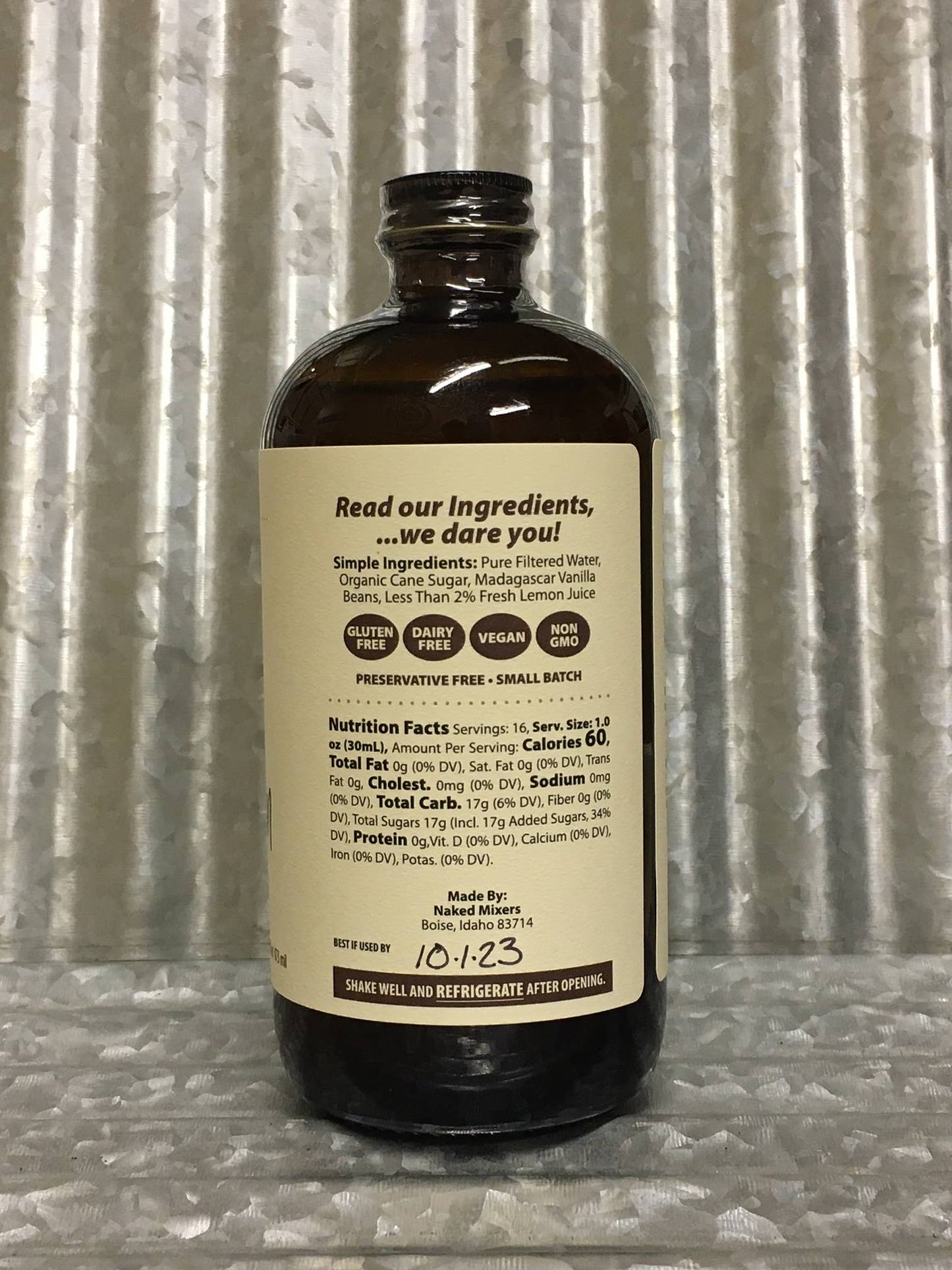 Naked Vanilla Bean Syrup