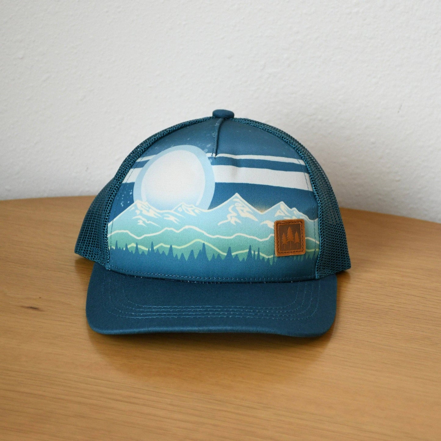Mountain Stripe Kids Trucker - Navy