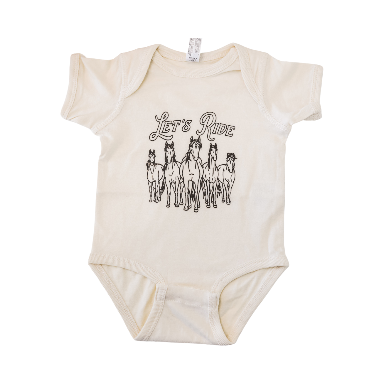 Let's Ride Onesie - Natural