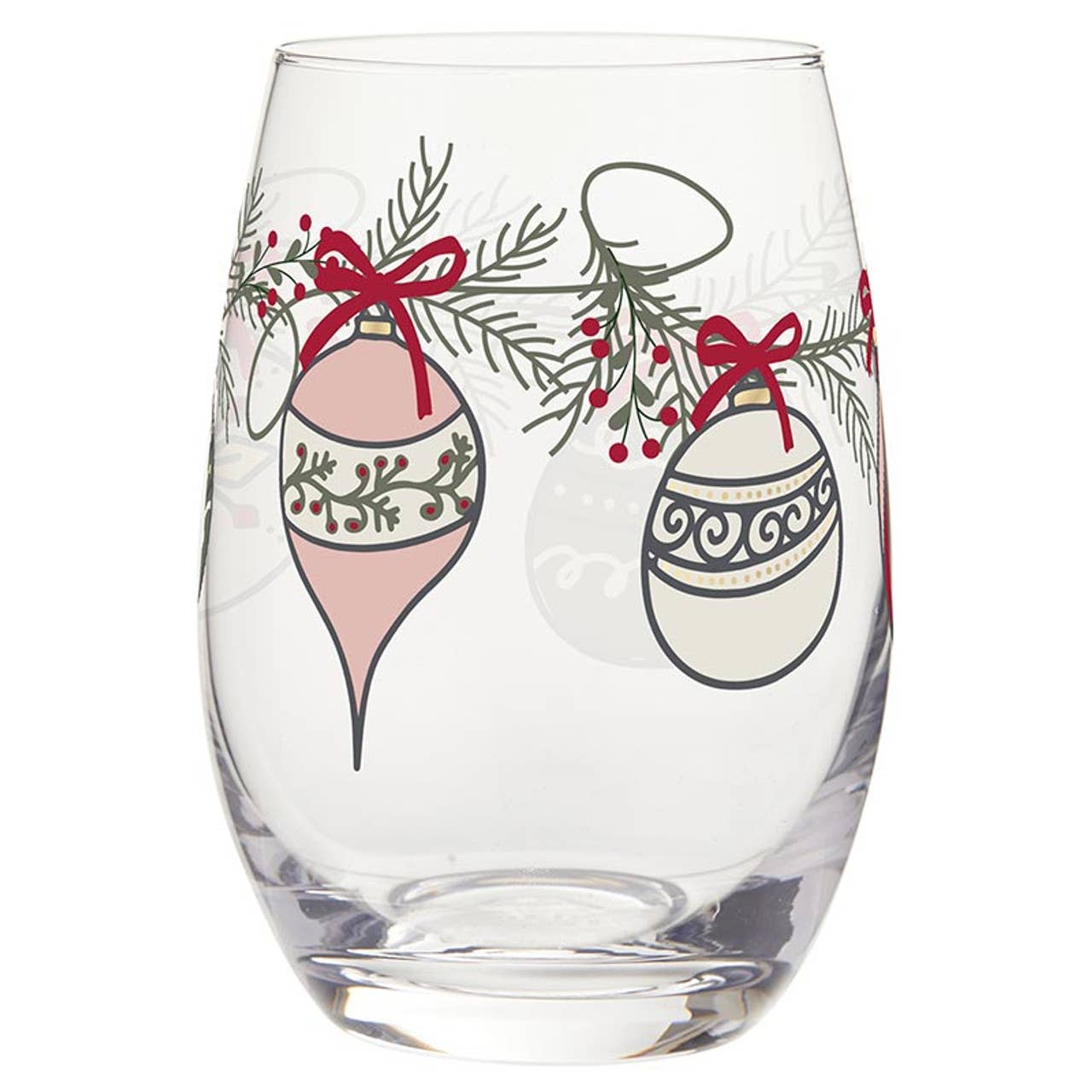 Stemless Wine Glass - Ornaments