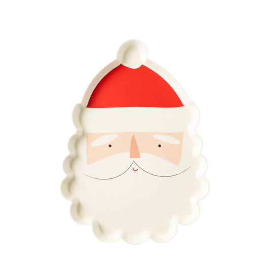 Believe Santa Head Melamine Party Platter