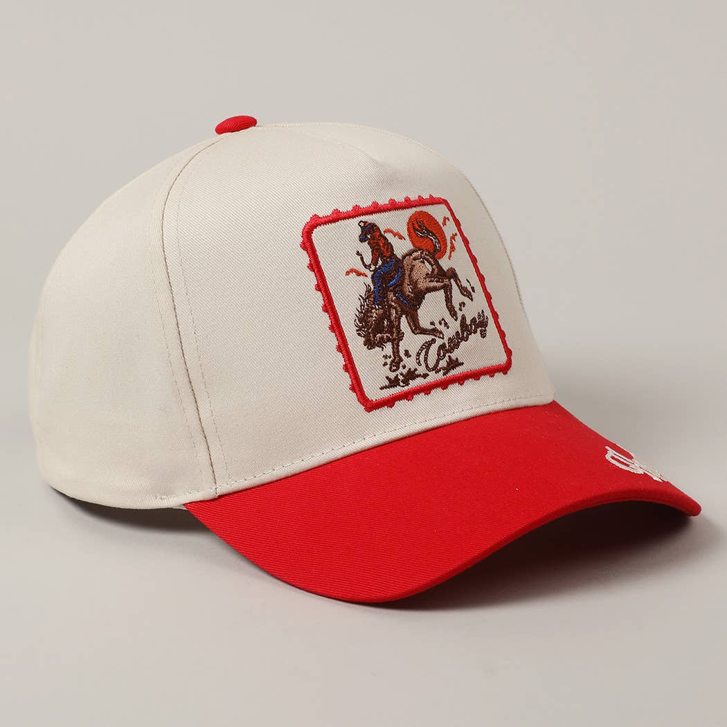 Woman's Cowboy Embroidery Cap