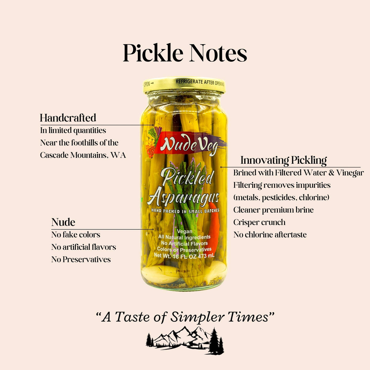 Handcrafted Pickled Asparagus