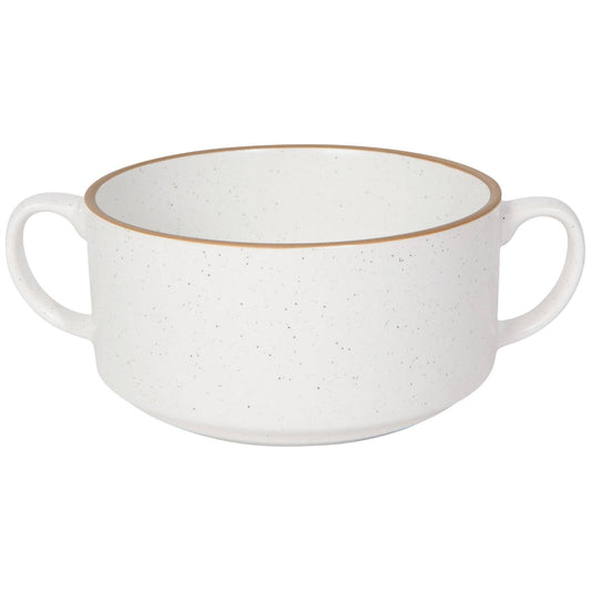 White Stoneware Bowls