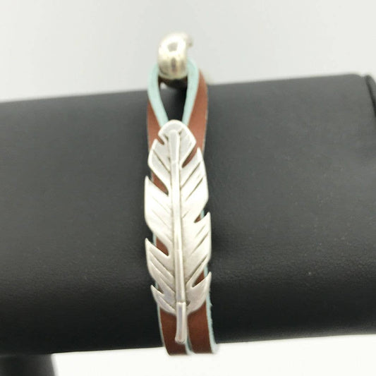 Feather Bracelet - Silver