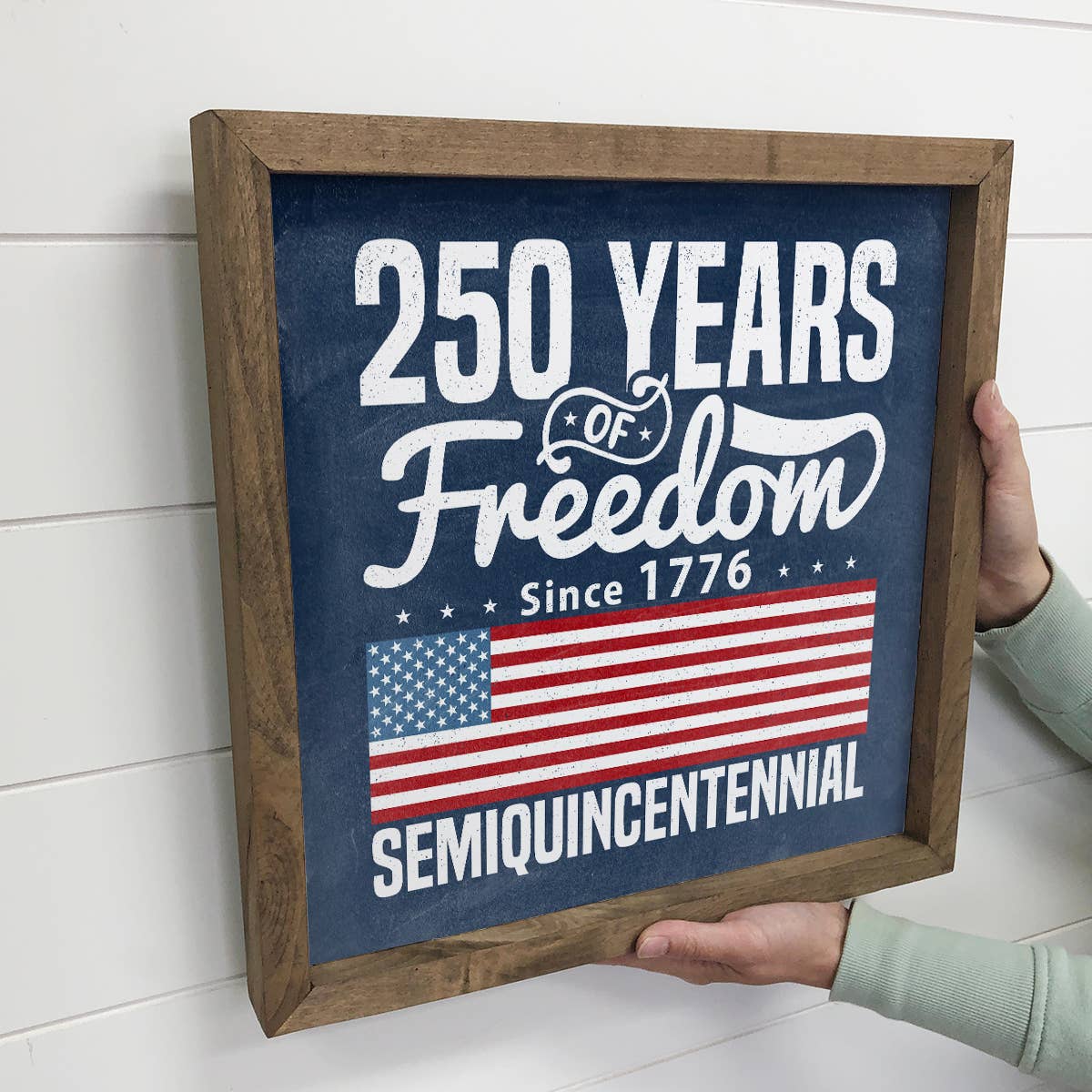 250 Years USA - Farmhouse Framed Wall Art